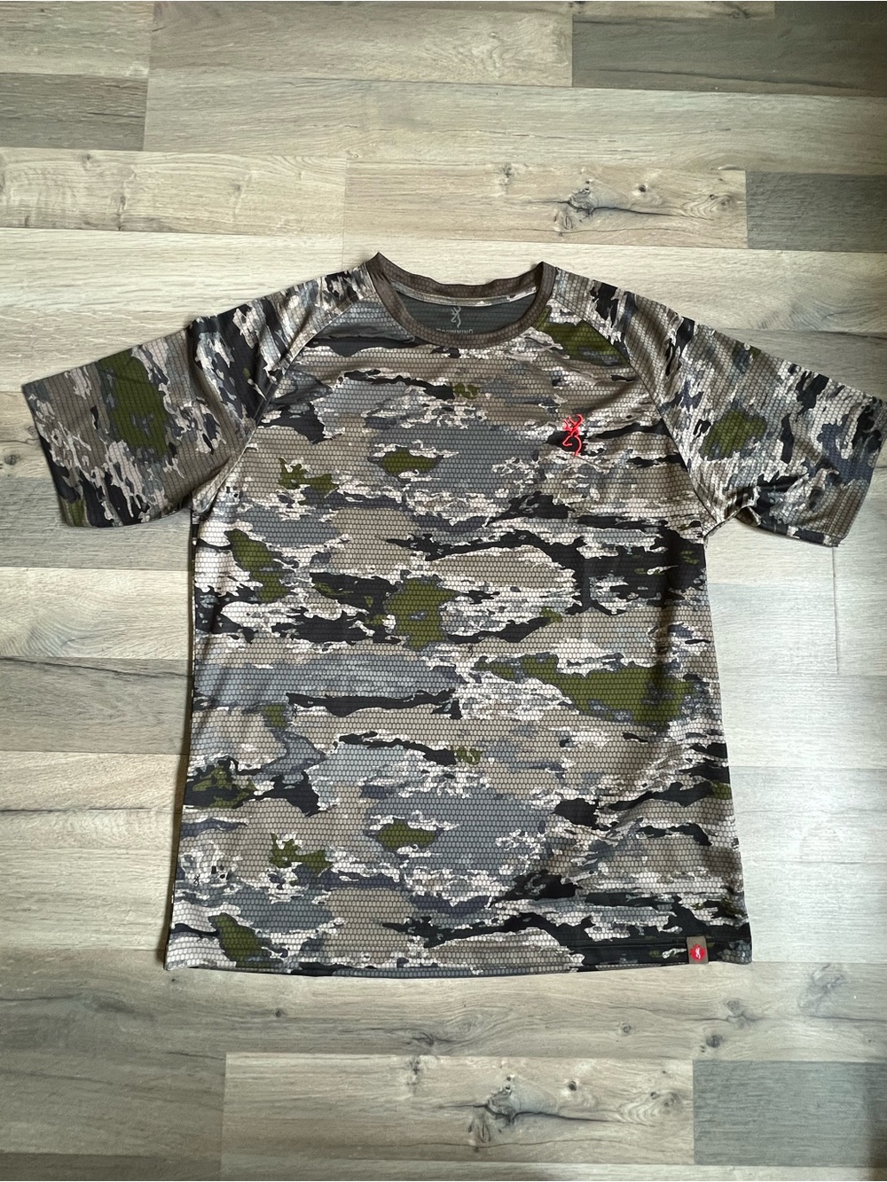 Browning Camo Performance Long-Sleeve Shirt Men’s XL Hunting Grid Fleece